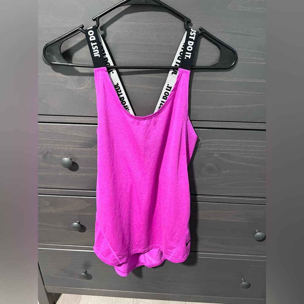 Pink Nike workout tank